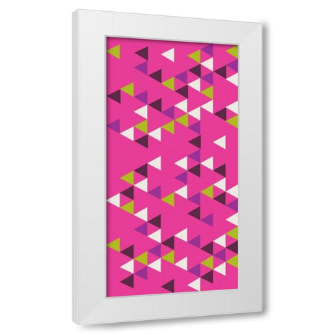 Bunting II White Modern Wood Framed Art Print by Ketchum, Nicole