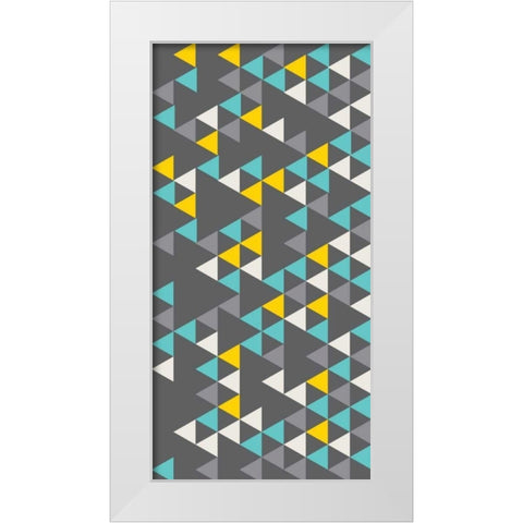 Bunting V White Modern Wood Framed Art Print by Ketchum, Nicole