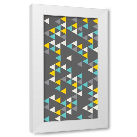 Bunting VI White Modern Wood Framed Art Print by Ketchum, Nicole