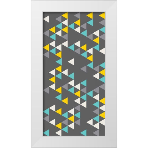 Bunting VI White Modern Wood Framed Art Print by Ketchum, Nicole
