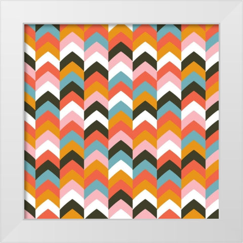 Arrows II White Modern Wood Framed Art Print by Ketchum, Nicole