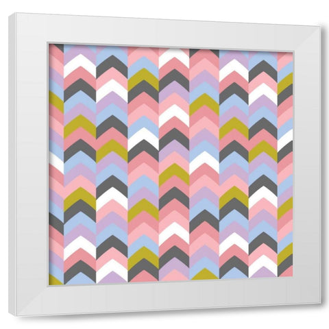 Arrows III White Modern Wood Framed Art Print by Ketchum, Nicole