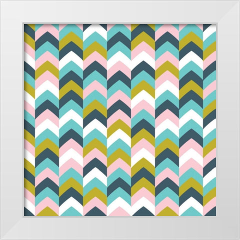Arrows IV White Modern Wood Framed Art Print by Ketchum, Nicole