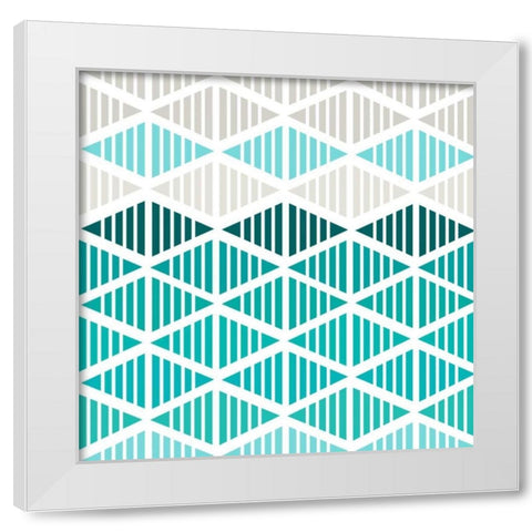 Tribal Arrows I White Modern Wood Framed Art Print by Ketchum, Nicole