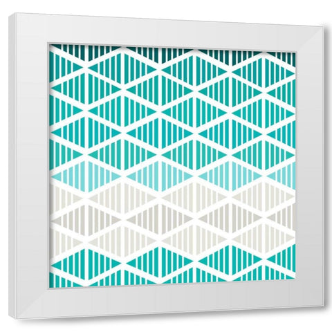 Tribal Arrows II White Modern Wood Framed Art Print by Ketchum, Nicole