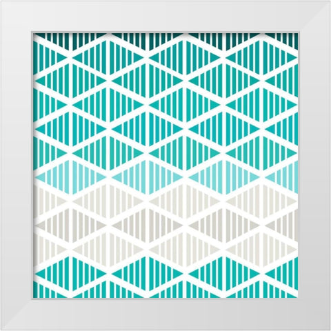 Tribal Arrows II White Modern Wood Framed Art Print by Ketchum, Nicole