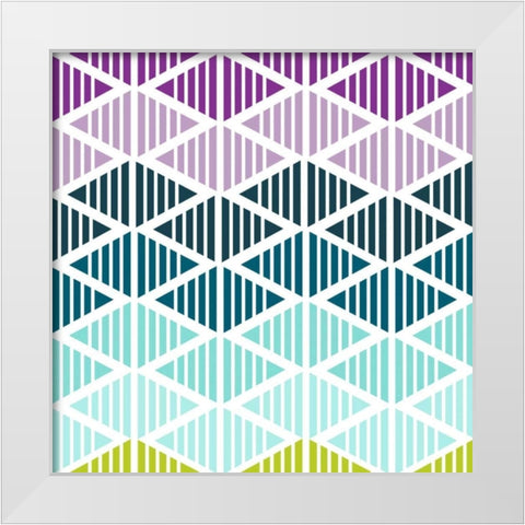 Tribal Arrows IV White Modern Wood Framed Art Print by Ketchum, Nicole