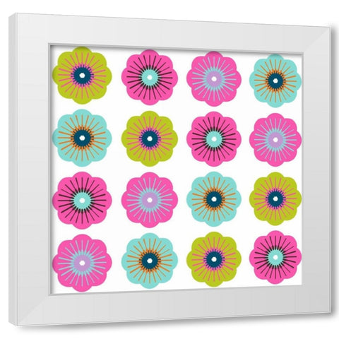 Charms II White Modern Wood Framed Art Print by Ketchum, Nicole