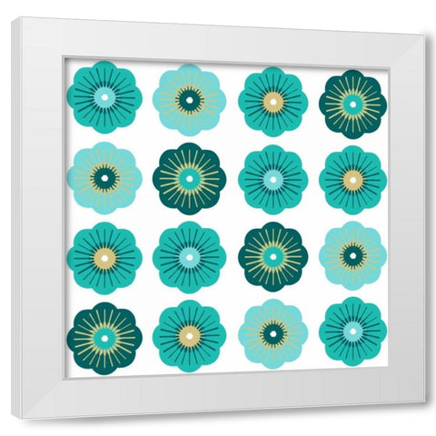 Charms III White Modern Wood Framed Art Print by Ketchum, Nicole