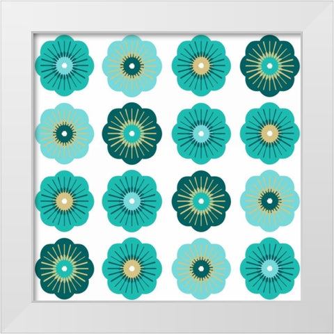 Charms III White Modern Wood Framed Art Print by Ketchum, Nicole