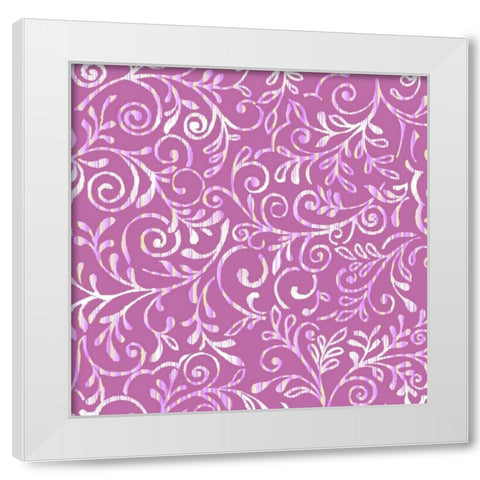 Lirico II White Modern Wood Framed Art Print by Hoffman, Katia