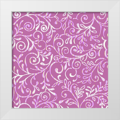 Lirico II White Modern Wood Framed Art Print by Hoffman, Katia