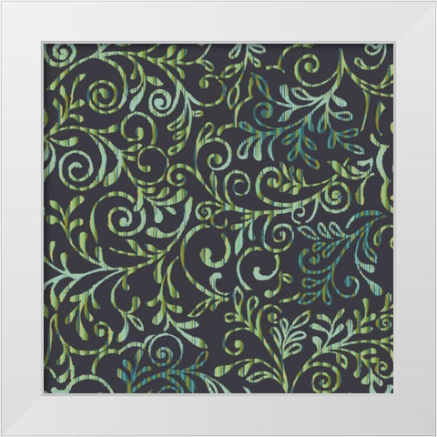 Lirico IV White Modern Wood Framed Art Print by Hoffman, Katia