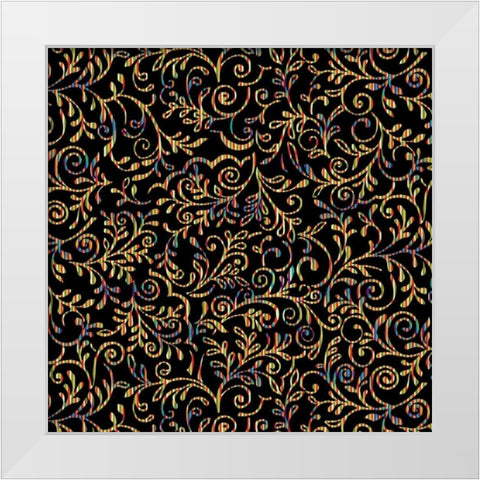 Lirico VI White Modern Wood Framed Art Print by Hoffman, Katia