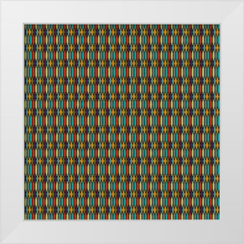 Becara III White Modern Wood Framed Art Print by Hoffman, Katia