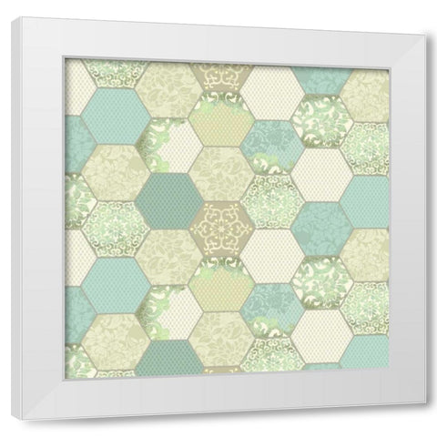 Downton Treasures I White Modern Wood Framed Art Print by Hoffman, Katia