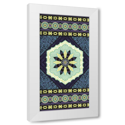Endeavour Panel I White Modern Wood Framed Art Print by Hoffman, Katia