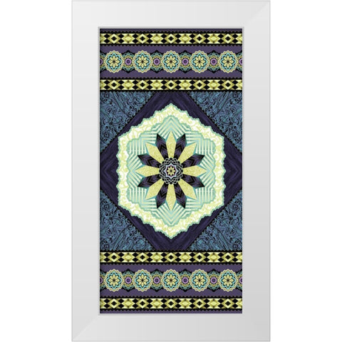 Endeavour Panel I White Modern Wood Framed Art Print by Hoffman, Katia