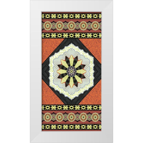 Endeavour Panel II White Modern Wood Framed Art Print by Hoffman, Katia