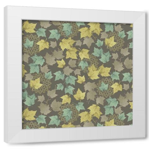 Autumn Favors I White Modern Wood Framed Art Print by Hoffman, Katia
