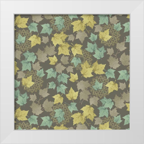 Autumn Favors I White Modern Wood Framed Art Print by Hoffman, Katia