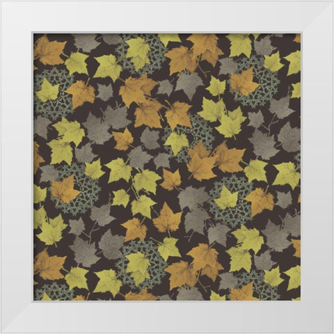 Autumn Favors II White Modern Wood Framed Art Print by Hoffman, Katia