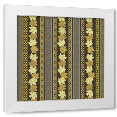 Maple Ribbons I White Modern Wood Framed Art Print by Hoffman, Katia