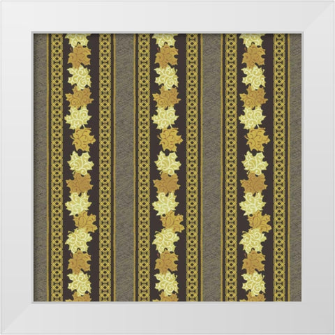 Maple Ribbons I White Modern Wood Framed Art Print by Hoffman, Katia