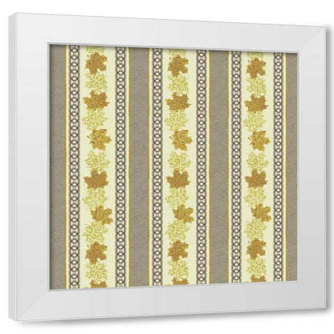 Maple Ribbons II White Modern Wood Framed Art Print by Hoffman, Katia