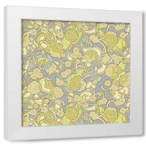 Sheer Romance Lace IV White Modern Wood Framed Art Print by Hoffman, Katia