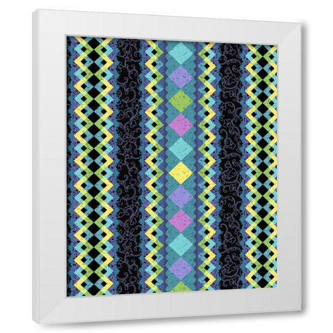 Vintage Stripe I White Modern Wood Framed Art Print by Hoffman, Katia