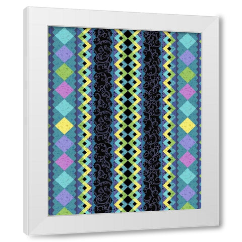 Vintage Stripe II White Modern Wood Framed Art Print by Hoffman, Katia