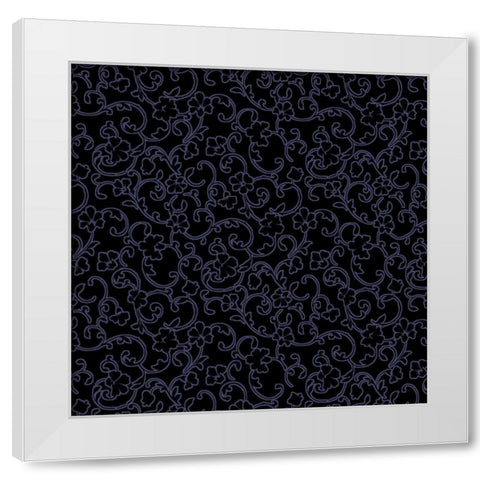 Vintage Calico VIII White Modern Wood Framed Art Print by Hoffman, Katia