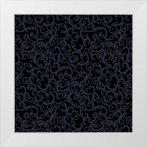 Vintage Calico VIII White Modern Wood Framed Art Print by Hoffman, Katia