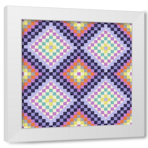 Vintage Geo I White Modern Wood Framed Art Print by Hoffman, Katia