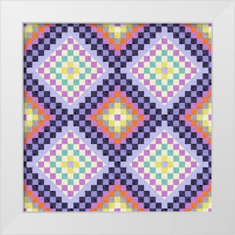 Vintage Geo I White Modern Wood Framed Art Print by Hoffman, Katia