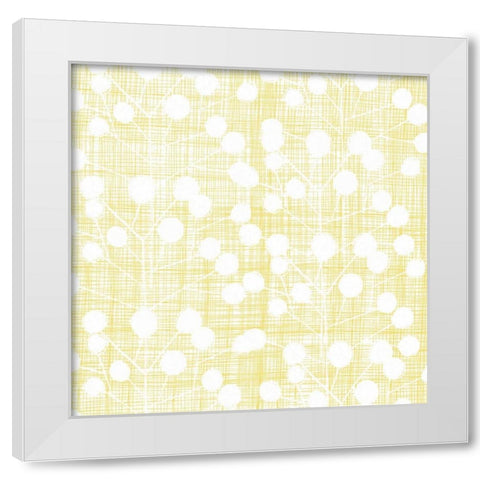 Popping Flowers IV White Modern Wood Framed Art Print by Benyon, Ali
