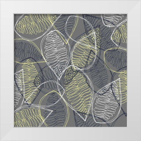 Winters Grey I White Modern Wood Framed Art Print by Benyon, Ali