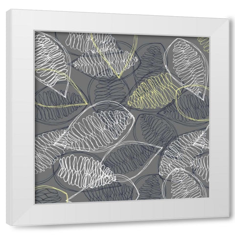 Winters Grey II White Modern Wood Framed Art Print by Benyon, Ali