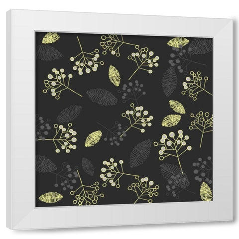 Winters Grey III White Modern Wood Framed Art Print by Benyon, Ali