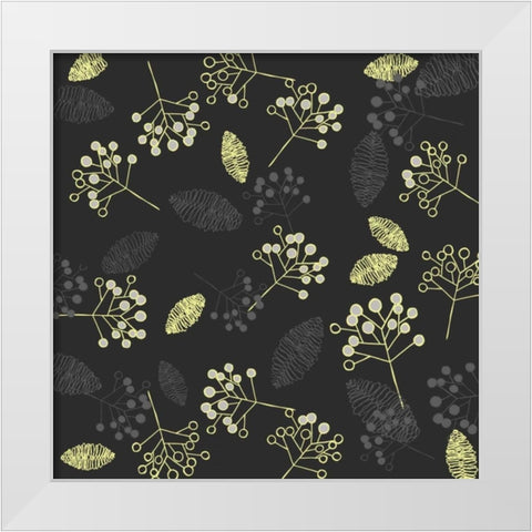 Winters Grey III White Modern Wood Framed Art Print by Benyon, Ali