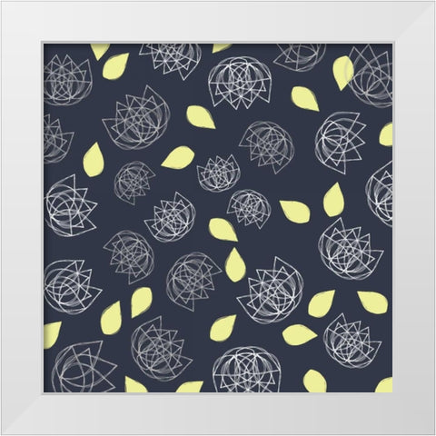 Winters Grey V White Modern Wood Framed Art Print by Benyon, Ali