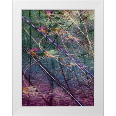 Wetlands Vector I White Modern Wood Framed Art Print by Burghardt, James