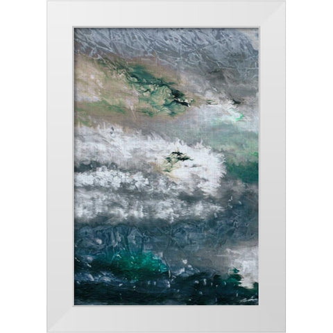 Gravity III White Modern Wood Framed Art Print by Butler, John