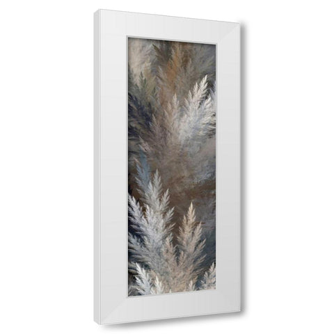 2-Up Pampas Panels I White Modern Wood Framed Art Print by Burghardt, James
