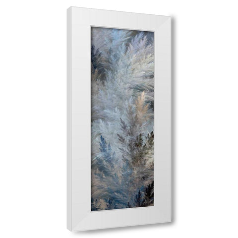 2-Up Pampas Panels II White Modern Wood Framed Art Print by Burghardt, James