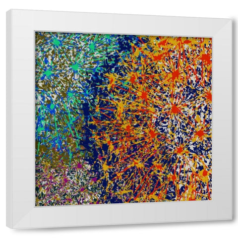 Profusion I White Modern Wood Framed Art Print by Burghardt, James