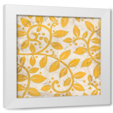 Vivid Vines I White Modern Wood Framed Art Print by Vess, June Erica