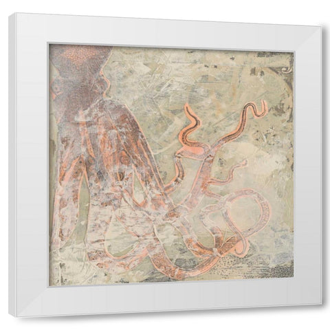 Coastal Cameo II White Modern Wood Framed Art Print by Vess, June Erica