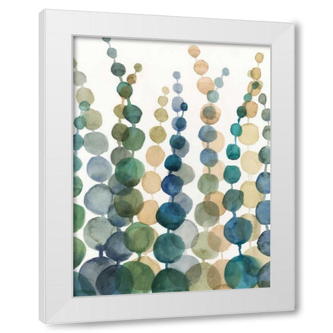 Pompom Botanical I White Modern Wood Framed Art Print by Meagher, Megan